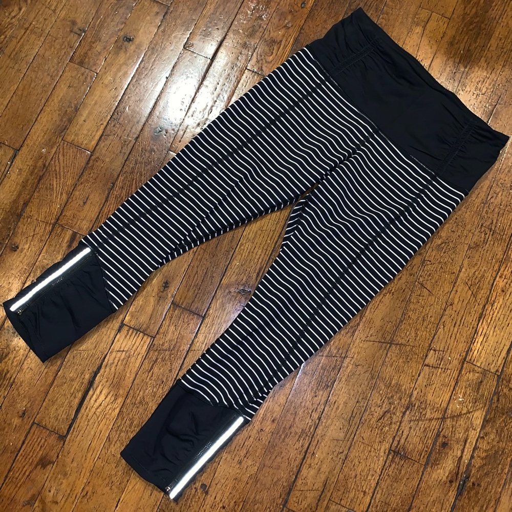 RARE Lululemon Parallel Stripe Runday Crops - Picture 4 of 16